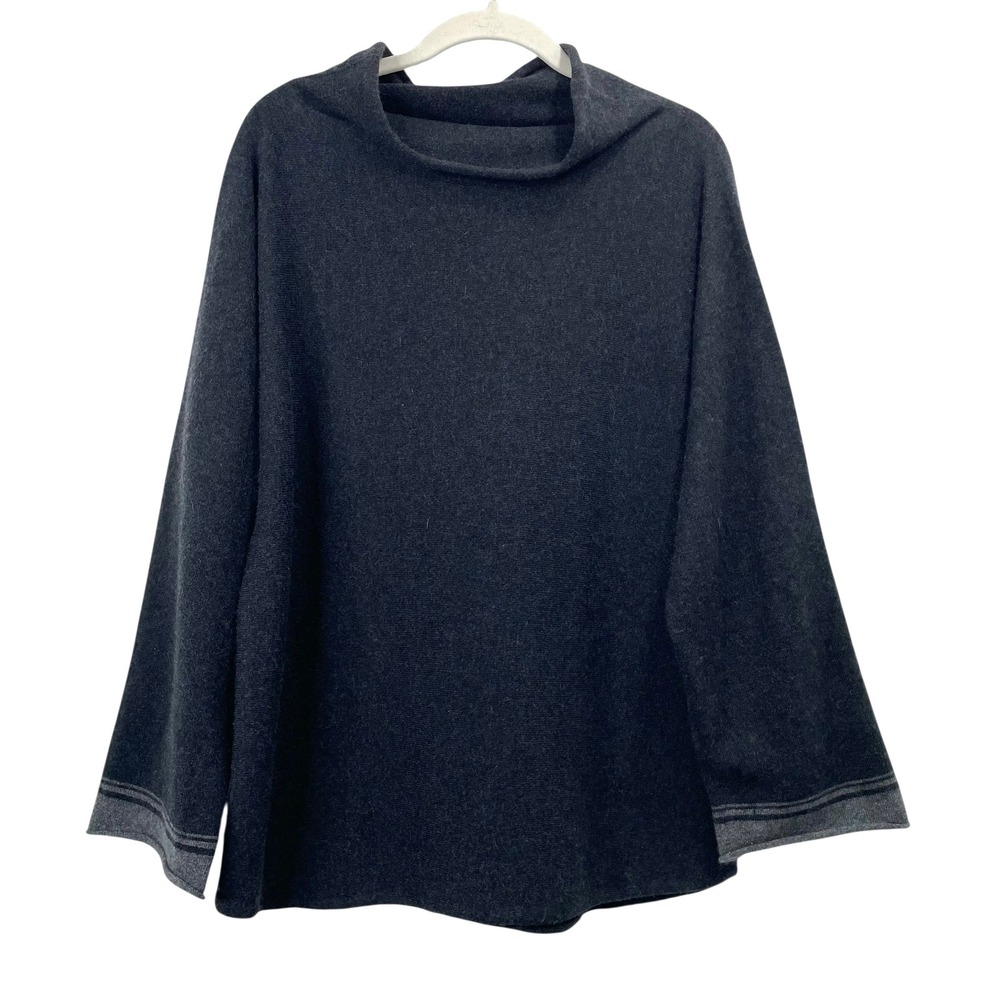 Hawico Scotland 100% pure cashmere boxy sweater Size S‎ dark gray